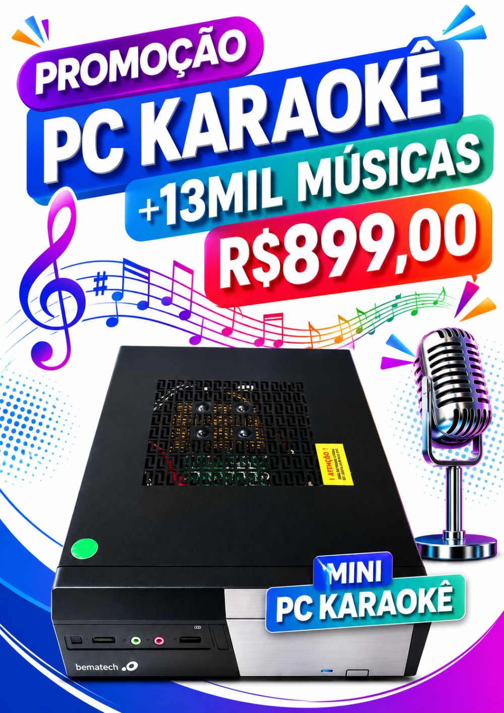 Vendo karaokê atualizada com 13.300 músicas Vendo karaokê atualizada com 13.300 músicas