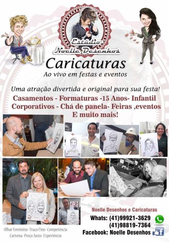 Caricaturas ao vivo estdio noelle desenhos. Guia de empresas e servios