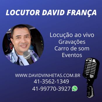 Locutor david frana comunicao. Guia de empresas e servios