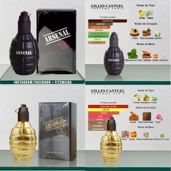 Arsenal black & gold  gilles cantuel  100ml. Moda e beleza