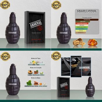 Arsenal black gilles cantuel  100ml. Moda e beleza