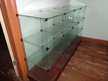  expositores de vidro modulado para exposio e atendimento de loja ou feiras. Para a sua casa